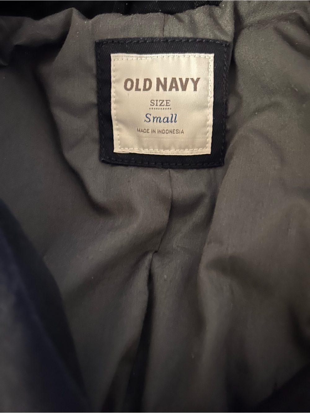OLD NAVY Black Double-Breasted Trench Coat with Belt - Picture 2 of 5